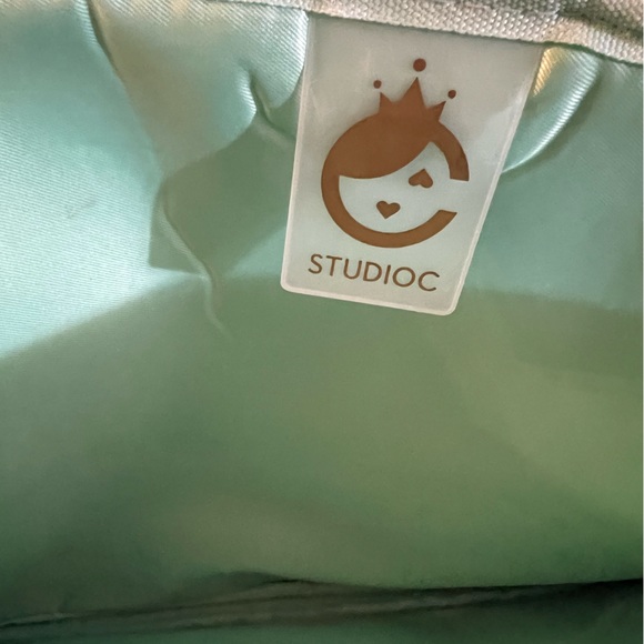 Studio C Black White Polka Dot Padded Laptop Tablet Sleeve Case Exterior Pocket - Picture 5 of 6